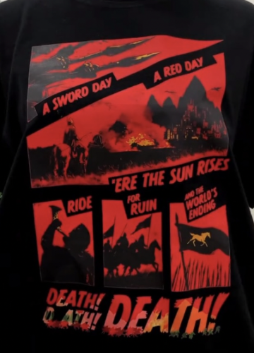 THE RIDE OF ROHRRIM Tee LOTR photo review