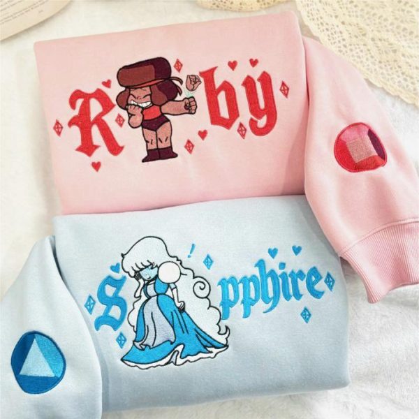RUBY & SAPPHIRE Couple Embroidered – STEVEN UNIVERSE