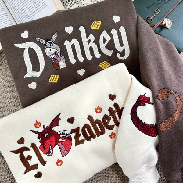 DONKEY & ELIZABETH Couple Embroidered – SHREK