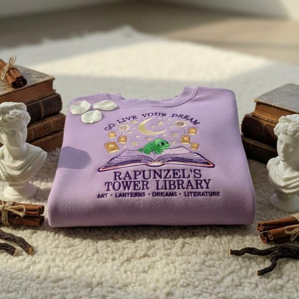 PRINCESS TOWER LIBRARY Embroidered – TANGLED