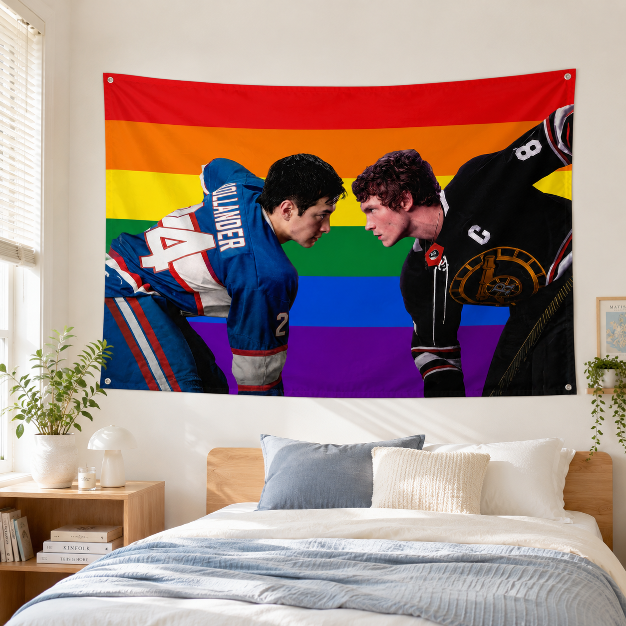PRIDE HOCKEY Flag- HEATED RIVALRY PRIDE HOCKEY Flag- HEATED RIVALRY