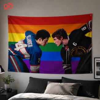PRIDE HOCKEY Flag- HEATED RIVALRY