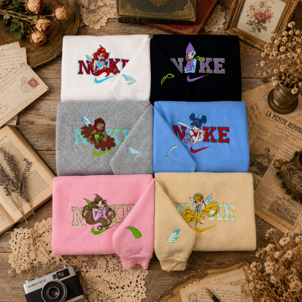 BLOOM, STELLA, FLORA, MUSA, TECNA AND AISHA Embroidered – WINX CLUB