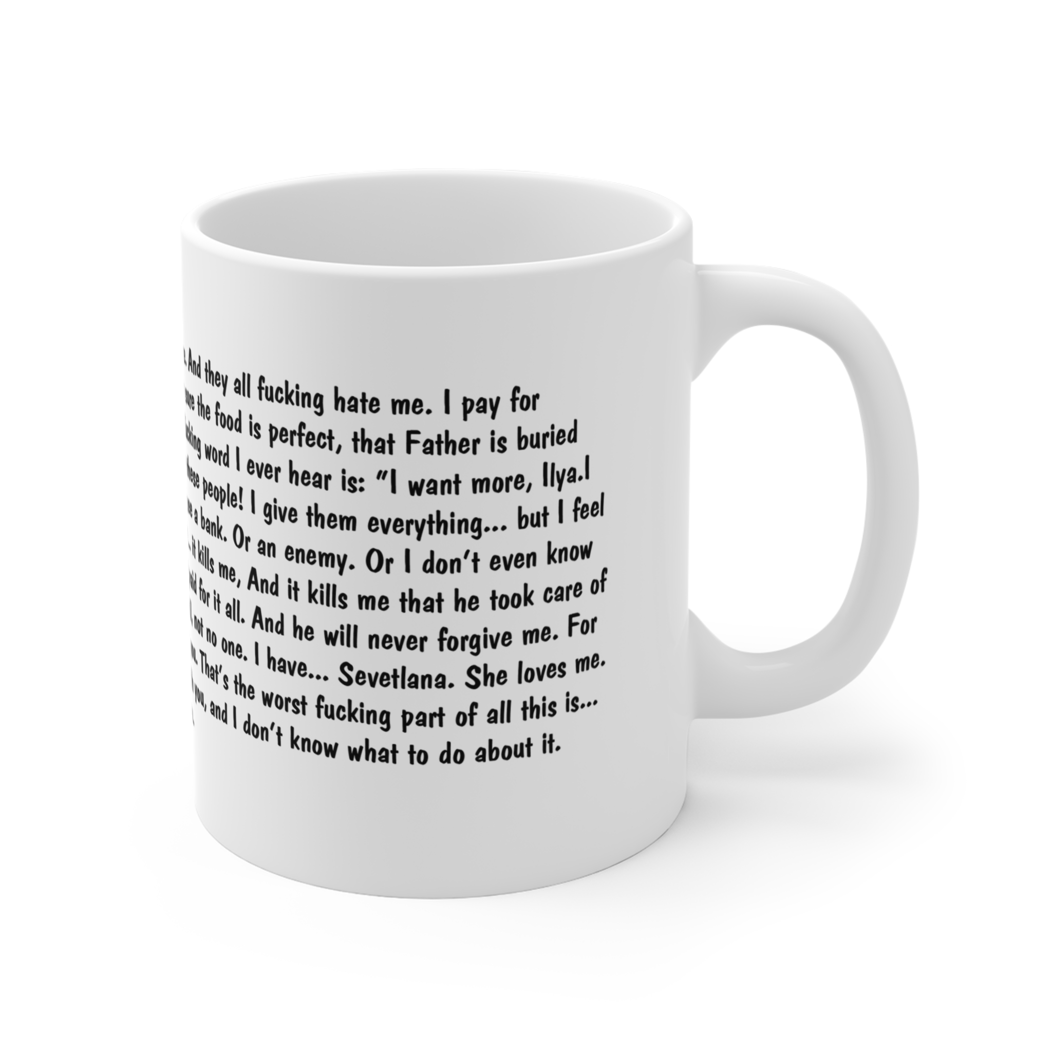 ILYA’S MONOLOGUE Mug- HEATED RIVALRY ILYA’S MONOLOGUE Mug- HEATED RIVALRY