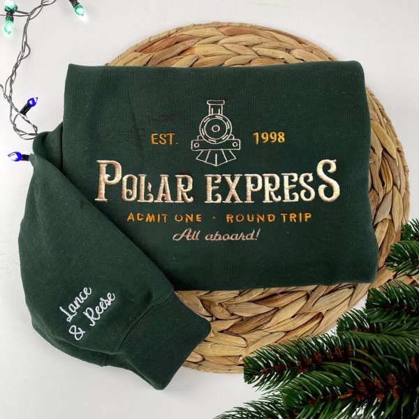 ALL ABOARD Christmas Embroidery – THE POLAR EXPRESS