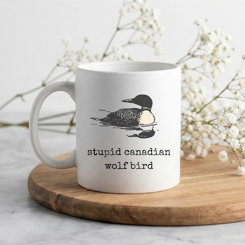 STUPID CANADIAN WOLF BIRD II Mug- HEATED RIVALRY STUPID CANADIAN WOLF BIRD II Mug- HEATED RIVALRY