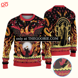 YOU SHALL NOT PASS UGLY SWEATER- LORD OF THE RINGS