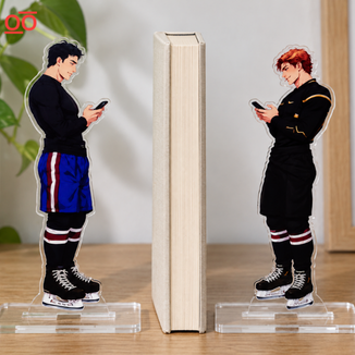 COUPLE HOCKEY Standee- HEATED RIVALRY COUPLE HOCKEY Standee- HEATED RIVALRY