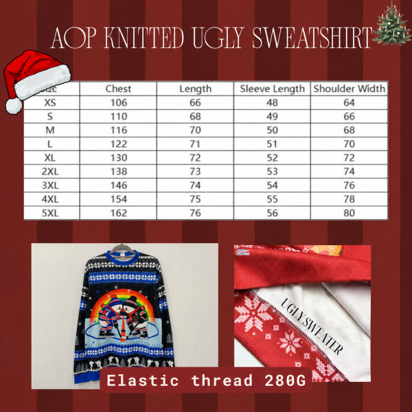 HOLLANOV ART UGLY SWEATER- HEATED RIVALRY
