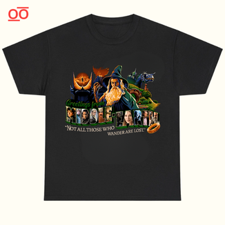 GREETINGS FROM MIDDLE EARTH Tee- LORD OF THE RINGS